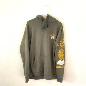 Olive No Boundaries Graphic Tiger Hoodie Size Medium